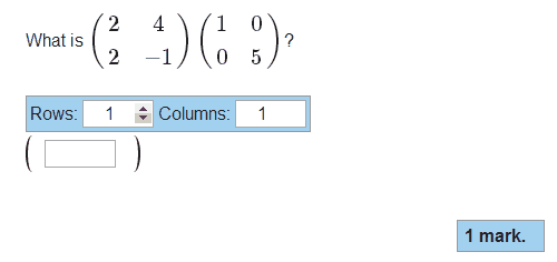 numbas matrix part